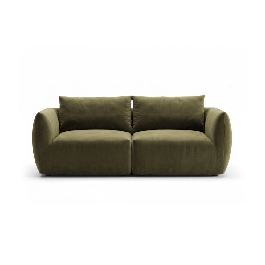 Moso 3-Sitzer Sofa aus Samt in Grün (Bluvel 77), 190x95 cm von Ferrani Interiors – Bild 1