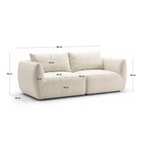 Moso 3-Sitzer Sofa aus Samt in Grün (Bluvel 77), 190x95 cm von Ferrani Interiors – Bild 3
