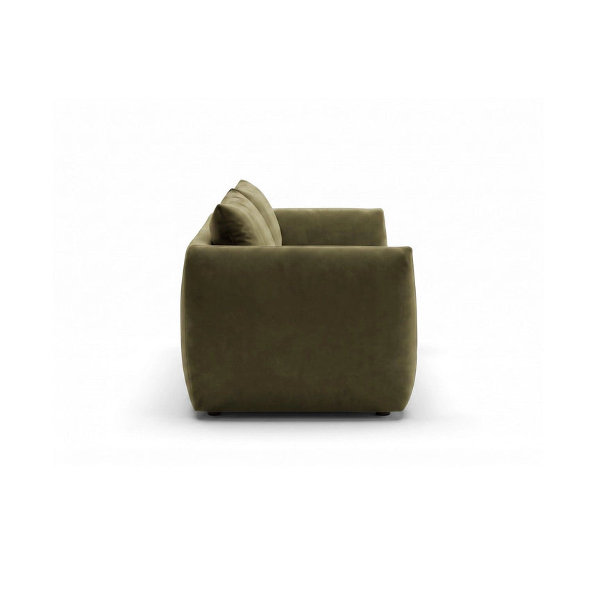 Moso 3-Sitzer Sofa aus Samt in Grün (Bluvel 77), 190x95 cm von Ferrani Interiors – Bild 5