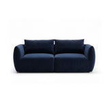 Moso 3-Sitzer Sofa aus Samt in Königsblau (Bluvel 86), 190x95 cm von Ferrani Interiors – Bild 1