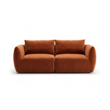 Moso 3-Sitzer Sofa aus Samt in Terrakotta (Bluvel 4215), 190x95 cm von Ferrani Interiors – Bild 1