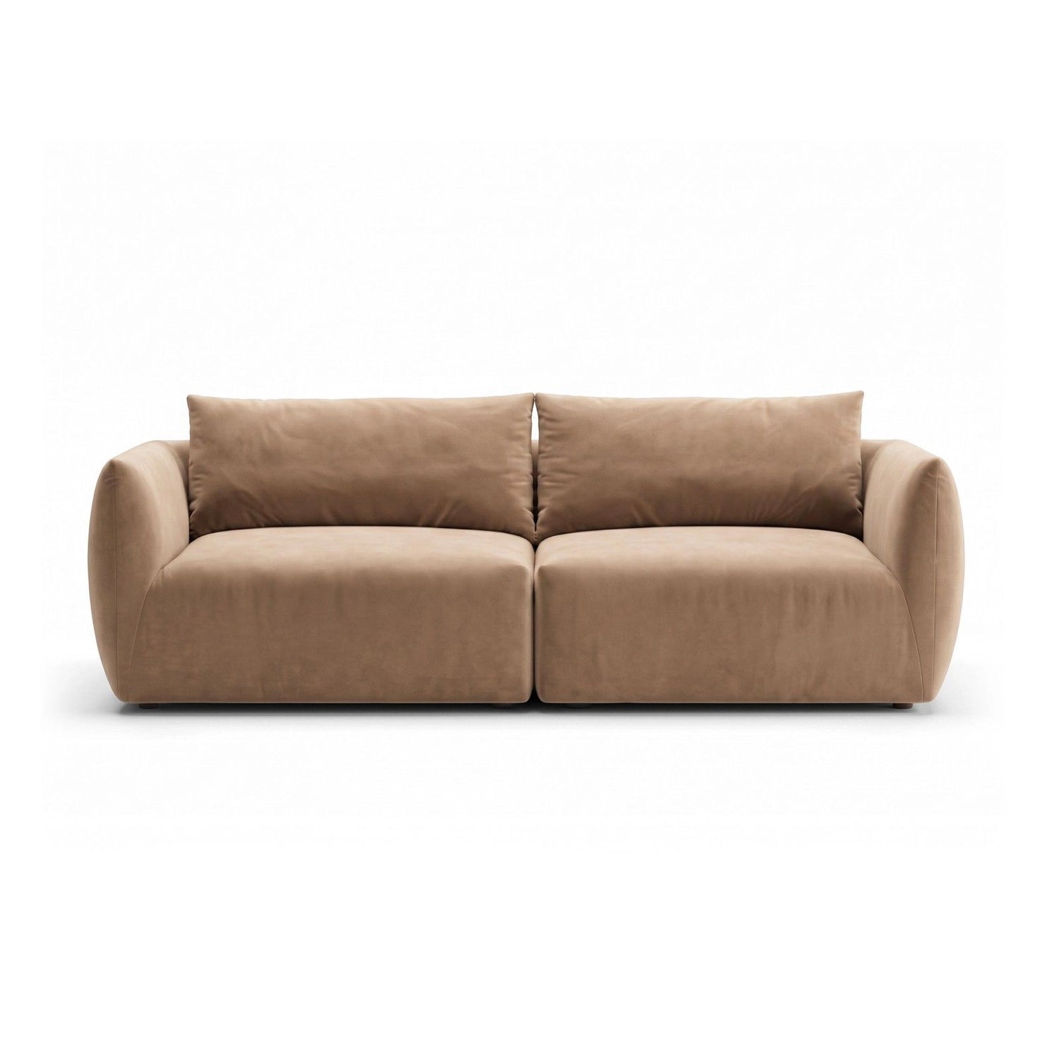 Moso 4-Sitzer Sofa aus Samt in Beige (Bluvel 28), 230x95 cm von Ferrani Interiors – Bild 1