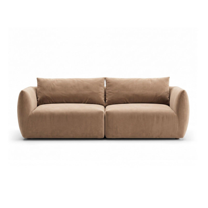 Moso 4-Sitzer Sofa aus Samt in Beige (Bluvel 28), 230x95 cm von Ferrani Interiors – Bild 1