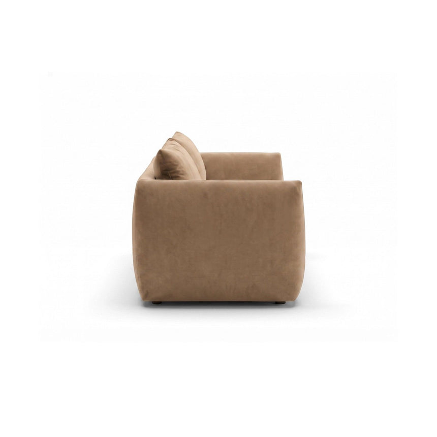 Moso 4-Sitzer Sofa aus Samt in Beige (Bluvel 28), 230x95 cm von Ferrani Interiors – Bild 5