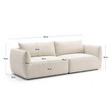 Moso 4-Sitzer Sofa aus Samt in Dunkelbraun (Bluvel 48), 230x95 cm von Ferrani Interiors – Bild 3