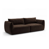Moso 4-Sitzer Sofa aus Samt in Dunkelbraun (Bluvel 48), 230x95 cm von Ferrani Interiors – Bild 4