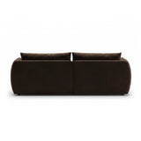 Moso 4-Sitzer Sofa aus Samt in Dunkelbraun (Bluvel 48), 230x95 cm von Ferrani Interiors – Bild 6