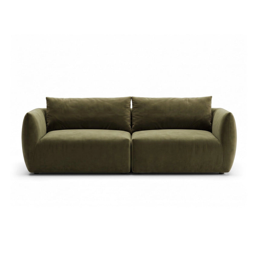Moso 4-Sitzer Sofa aus Samt in Grün (Bluvel 77), 230x95 cm von Ferrani Interiors – Bild 1