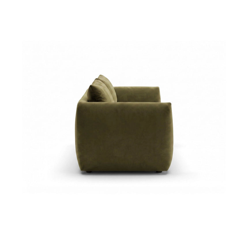 Moso 4-Sitzer Sofa aus Samt in Grün (Bluvel 77), 230x95 cm von Ferrani Interiors – Bild 5