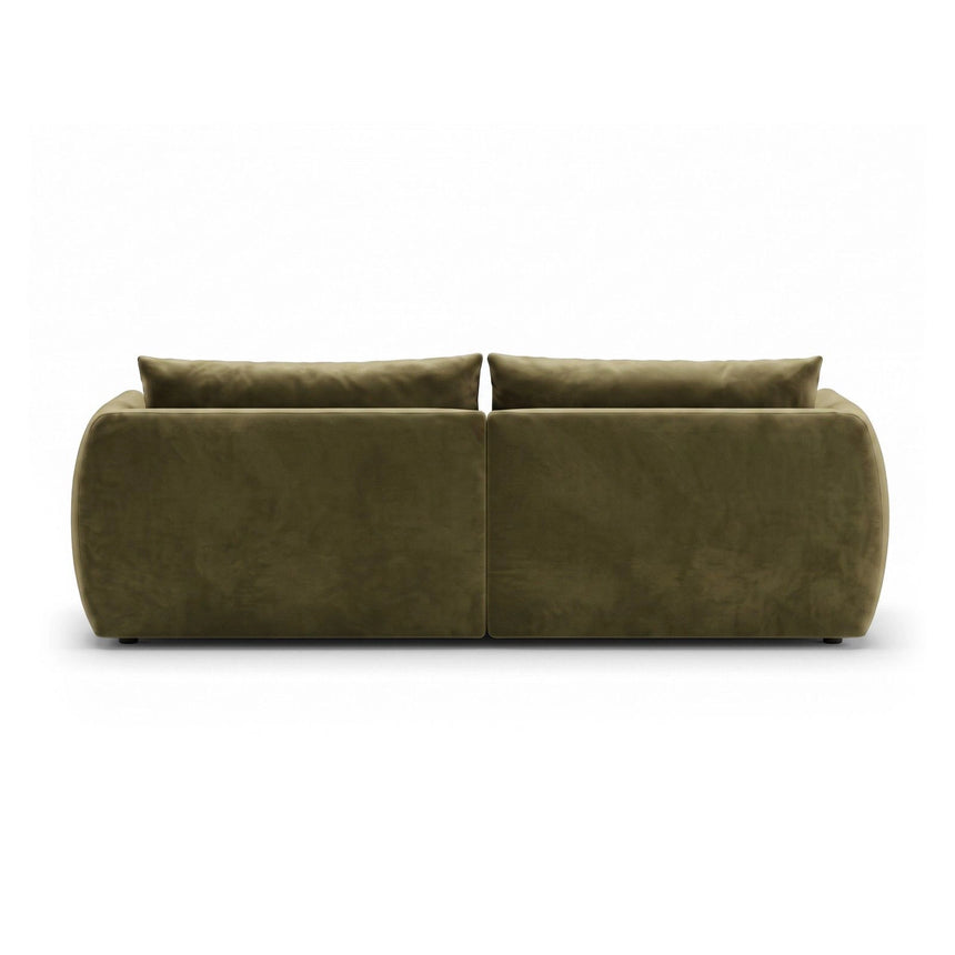 Moso 4-Sitzer Sofa aus Samt in Grün (Bluvel 77), 230x95 cm von Ferrani Interiors – Bild 6