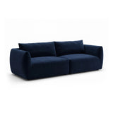 Moso 4-Sitzer Sofa aus Samt in Königsblau (Bluvel 86), 230x95 cm von Ferrani Interiors – Bild 4