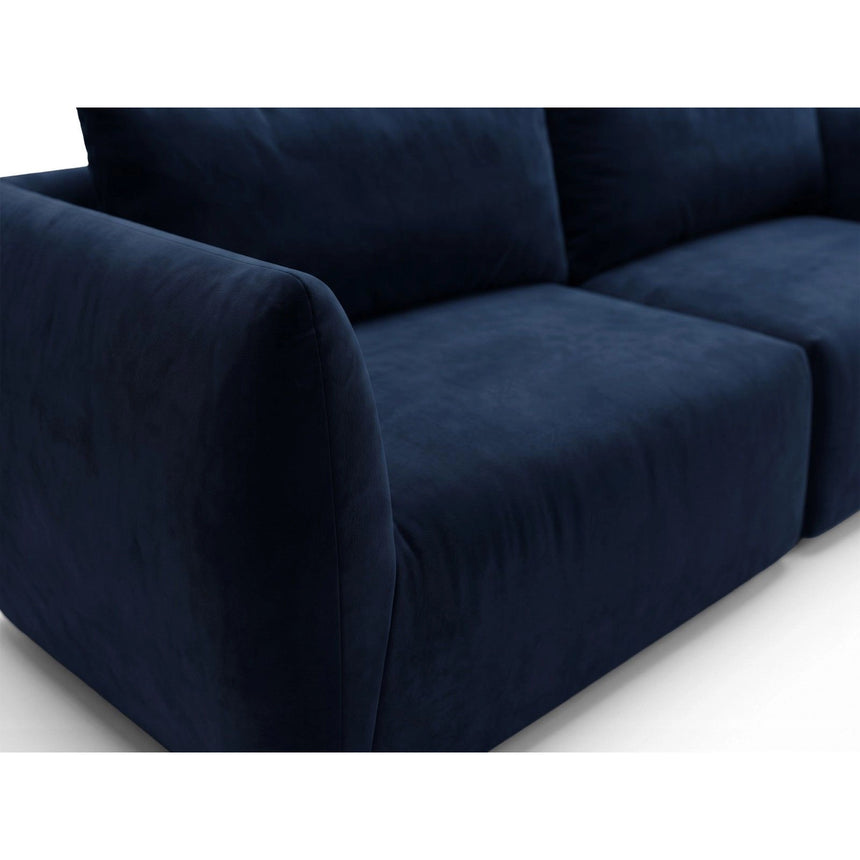Moso 4-Sitzer Sofa aus Samt in Königsblau (Bluvel 86), 230x95 cm von Ferrani Interiors – Bild 7