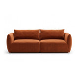 Moso 4-Sitzer Sofa aus Samt in Terrakotta (Bluvel 4215), 230x95 cm von Ferrani Interiors – Bild 1