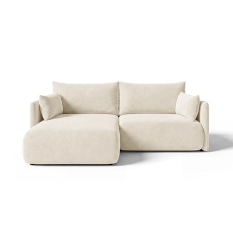 Orta 3-Sitzer Ecksofa links mit Schlaffunktion, ausklappbar, aus Samt, 215x151 cm von Ferrani Interiors – Bild 1
