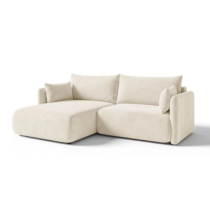 Orta 3-Sitzer Ecksofa links mit Schlaffunktion, ausklappbar, aus Samt, 215x151 cm von Ferrani Interiors – Bild 3
