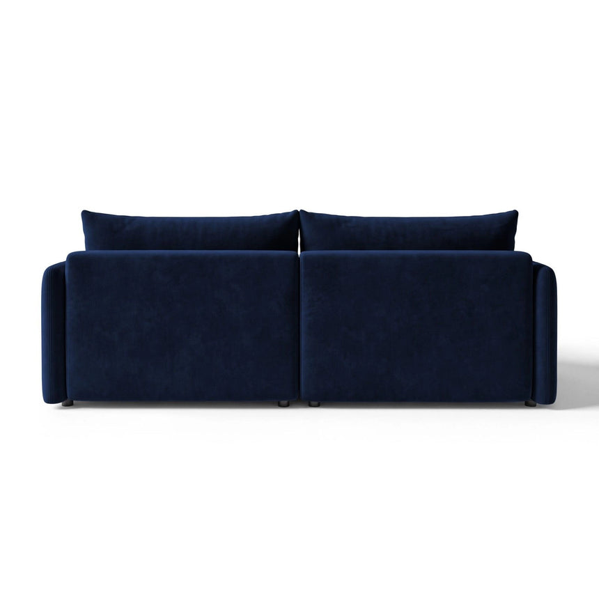 Orta 3-Sitzer Ecksofa links mit Schlaffunktion, ausklappbar, aus Samt in Königsblau (Bluvel 86), 215x151 cm von Ferrani Interiors – Bild 5