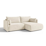 Orta 3-Sitzer Ecksofa rechts mit Schlaffunktion, ausklappbar, aus Samt, 215x151 cm von Ferrani Interiors – Bild 3