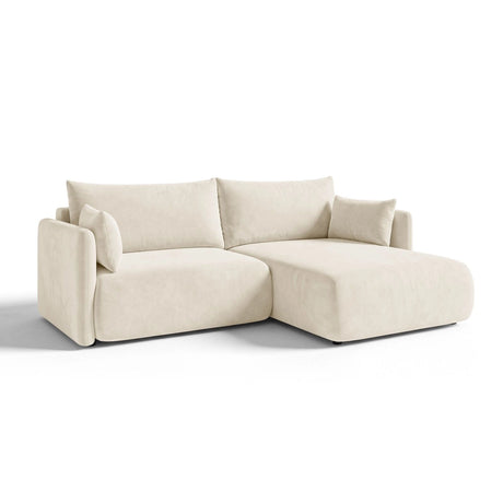 Orta 3-Sitzer Ecksofa rechts mit Schlaffunktion, ausklappbar, aus Samt, 215x151 cm von Ferrani Interiors – Bild 3