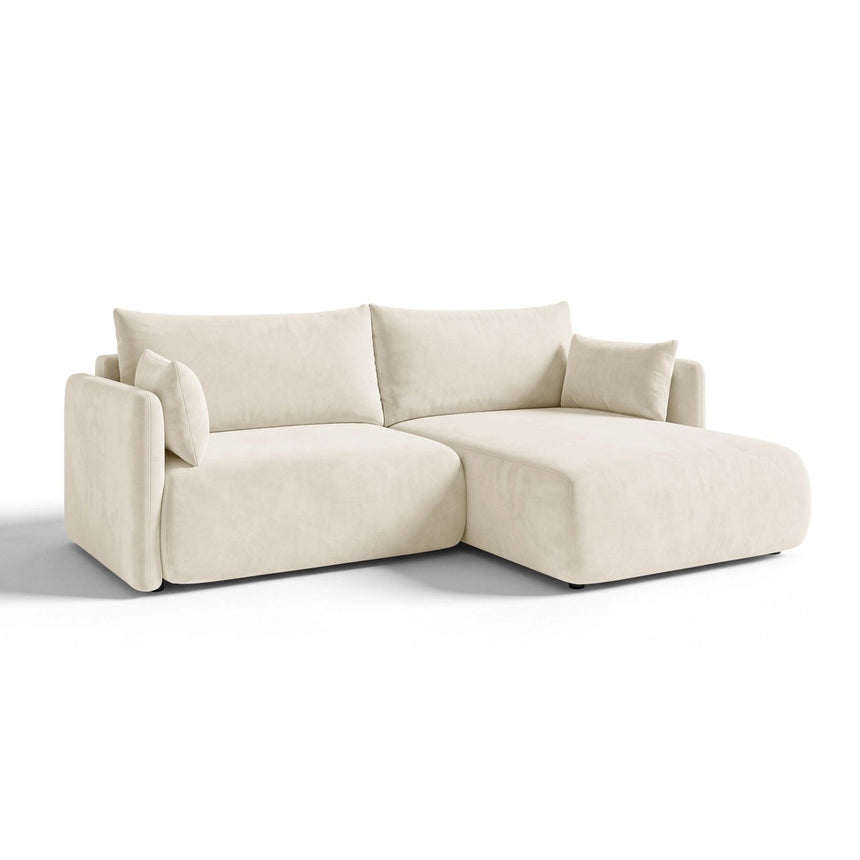 Orta 3-Sitzer Ecksofa rechts mit Schlaffunktion, ausklappbar, aus Samt, 215x151 cm von Ferrani Interiors – Bild 3