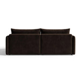 Orta 3-Sitzer Ecksofa rechts mit Schlaffunktion, ausklappbar, aus Samt in Dunkelbraun (Bluvel 48), 215x151 cm von Ferrani Interiors – Bild 5