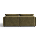 Orta 3-Sitzer Ecksofa rechts mit Schlaffunktion, ausklappbar, aus Samt in Grün (Bluvel 77), 215x151 cm von Ferrani Interiors – Bild 5