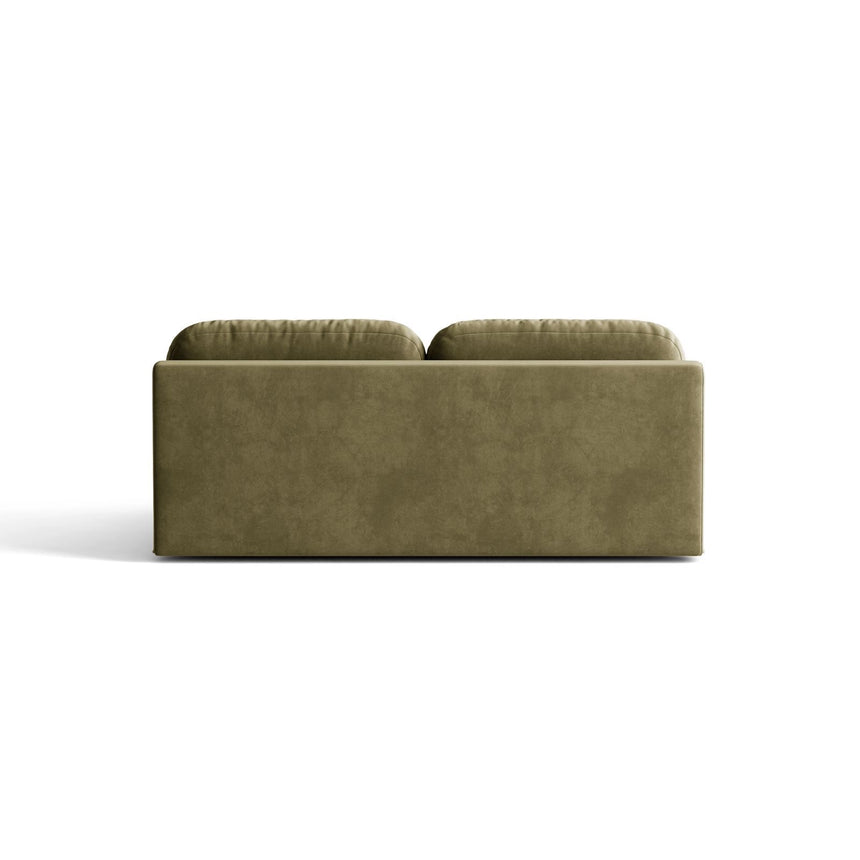 Ravello 3-Sitzer Sofa mit Schlaffunktion, ausklappbar, aus Samt in Grün (Salvador 08), 202x110 cm von Ferrani Interiors – Bild 4