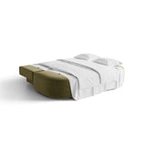 Ravello 3-Sitzer Sofa mit Schlaffunktion, ausklappbar, aus Samt in Grün (Salvador 08), 202x110 cm von Ferrani Interiors – Bild 6