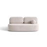 Ravello 3-Sitzer Sofa mit Schlaffunktion, ausklappbar, aus Samt in Hellgrau (Salvador 16), 202x110 cm von Ferrani Interiors – Bild 1