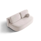 Ravello 3-Sitzer Sofa mit Schlaffunktion, ausklappbar, aus Samt in Hellgrau (Salvador 16), 202x110 cm von Ferrani Interiors – Bild 3