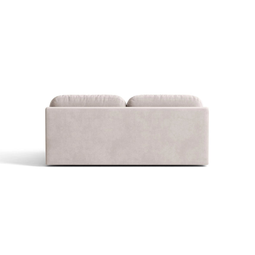 Ravello 3-Sitzer Sofa mit Schlaffunktion, ausklappbar, aus Samt in Hellgrau (Salvador 16), 202x110 cm von Ferrani Interiors – Bild 4