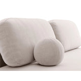 Ravello 3-Sitzer Sofa mit Schlaffunktion, ausklappbar, aus Samt in Hellgrau (Salvador 16), 202x110 cm von Ferrani Interiors – Bild 7