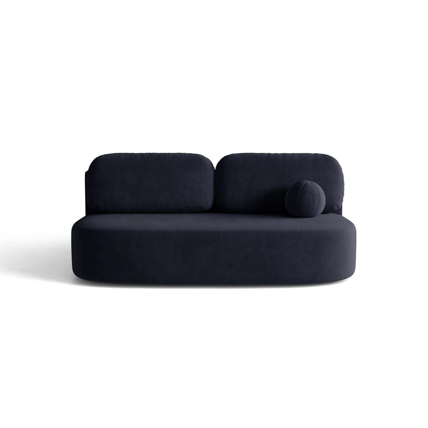 Ravello 3-Sitzer Sofa mit Schlaffunktion, ausklappbar, aus Samt in Königsblau (Salvador 05), 202x110 cm von Ferrani Interiors – Bild 1
