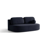 Ravello 3-Sitzer Sofa mit Schlaffunktion, ausklappbar, aus Samt in Königsblau (Salvador 05), 202x110 cm von Ferrani Interiors – Bild 2