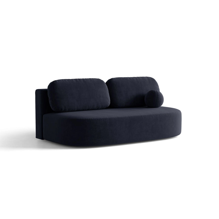 Ravello 3-Sitzer Sofa mit Schlaffunktion, ausklappbar, aus Samt in Königsblau (Salvador 05), 202x110 cm von Ferrani Interiors – Bild 2