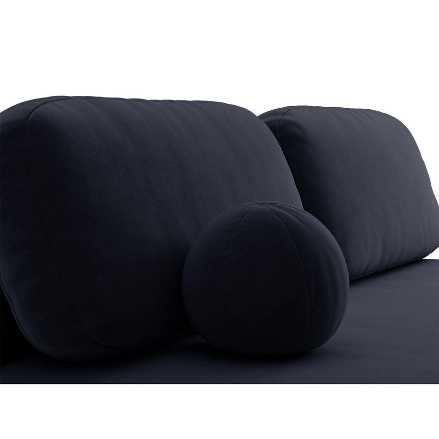 Ravello 3-Sitzer Sofa mit Schlaffunktion, ausklappbar, aus Samt in Königsblau (Salvador 05), 202x110 cm von Ferrani Interiors – Bild 7