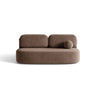Ravello 3-Sitzer Sofa mit Schlaffunktion, ausklappbar, aus Samt in Schokobraun (Salvador 4), 202x110 cm von Ferrani Interiors – Bild 1