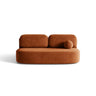 Ravello 3-Sitzer Sofa mit Schlaffunktion, ausklappbar, aus Samt in Terrakotta (Salvador 14), 202x110 cm von Ferrani Interiors – Bild 1