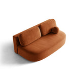 Ravello 3-Sitzer Sofa mit Schlaffunktion, ausklappbar, aus Samt in Terrakotta (Salvador 14), 202x110 cm von Ferrani Interiors – Bild 3