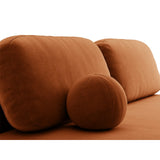 Ravello 3-Sitzer Sofa mit Schlaffunktion, ausklappbar, aus Samt in Terrakotta (Salvador 14), 202x110 cm von Ferrani Interiors – Bild 7