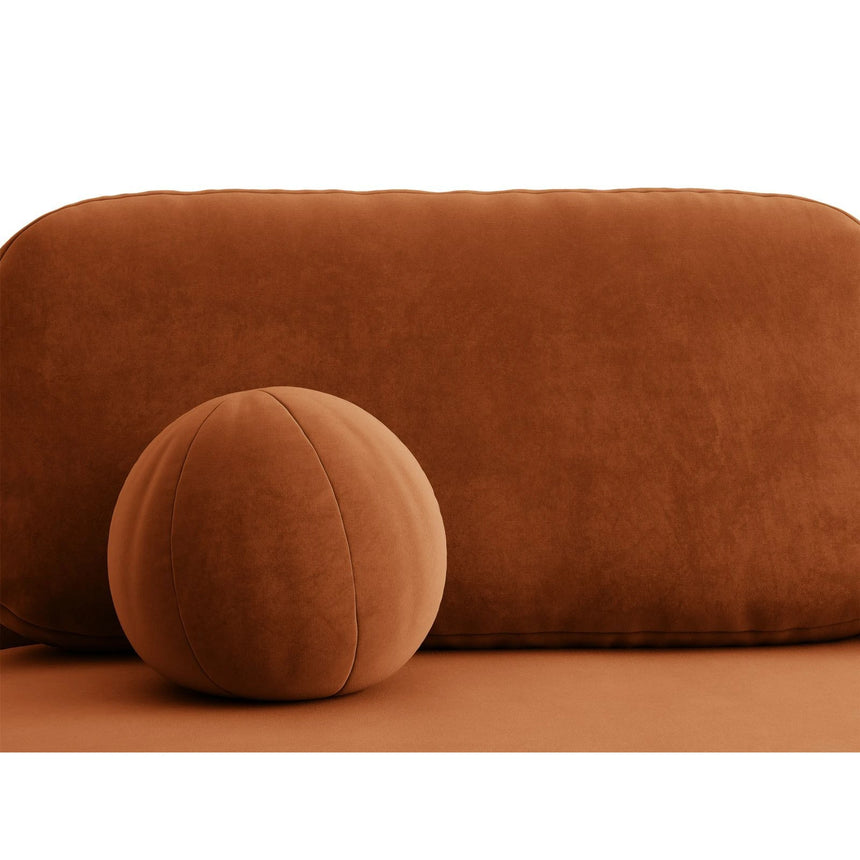 Ravello 3-Sitzer Sofa mit Schlaffunktion, ausklappbar, aus Samt in Terrakotta (Salvador 14), 202x110 cm von Ferrani Interiors – Bild 8