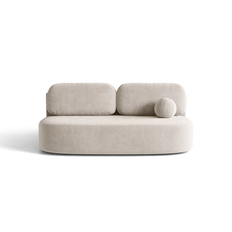 Ravello 3-Sitzer Sofa mit Schlaffunktion, ausklappbar, aus Samt oder Strukturstoff, 202x110 cm von Ferrani Interiors – Bild 1