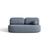 Ravello 3-Sitzer Sofa mit Schlaffunktion, ausklappbar, aus Strukturstoff in Blau meliert (Baltimore Marine), 202x110 cm von Ferrani Interiors – Bild 1
