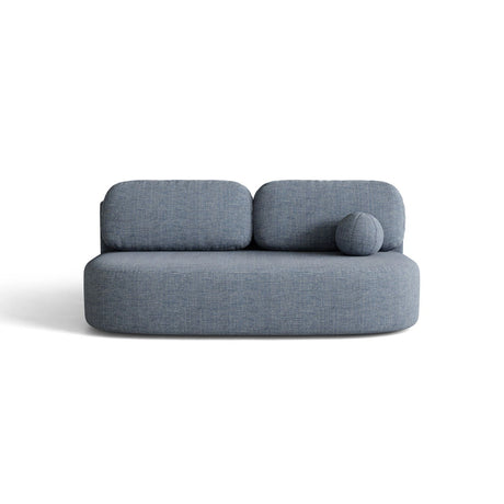 Ravello 3-Sitzer Sofa mit Schlaffunktion, ausklappbar, aus Strukturstoff in Blau meliert (Baltimore Marine), 202x110 cm von Ferrani Interiors – Bild 1