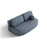 Ravello 3-Sitzer Sofa mit Schlaffunktion, ausklappbar, aus Strukturstoff in Blau meliert (Baltimore Marine), 202x110 cm von Ferrani Interiors – Bild 3
