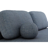 Ravello 3-Sitzer Sofa mit Schlaffunktion, ausklappbar, aus Strukturstoff in Blau meliert (Baltimore Marine), 202x110 cm von Ferrani Interiors – Bild 7