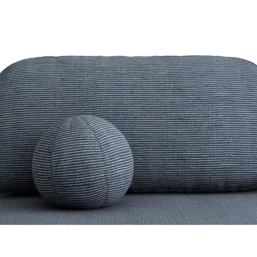 Ravello 3-Sitzer Sofa mit Schlaffunktion, ausklappbar, aus Strukturstoff in Blau meliert (Baltimore Marine), 202x110 cm von Ferrani Interiors – Bild 8