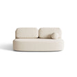 Ravello 3-Sitzer Sofa mit Schlaffunktion, ausklappbar, aus Strukturstoff in Hellbeige (Baltimore Sand), 202x110 cm von Ferrani Interiors – Bild 1