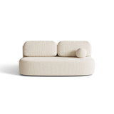 Ravello 3-Sitzer Sofa mit Schlaffunktion, ausklappbar, aus Strukturstoff in Hellbeige (Baltimore Sand), 202x110 cm von Ferrani Interiors – Bild 1