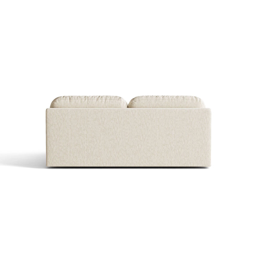 Ravello 3-Sitzer Sofa mit Schlaffunktion, ausklappbar, aus Strukturstoff in Hellbeige (Baltimore Sand), 202x110 cm von Ferrani Interiors – Bild 4