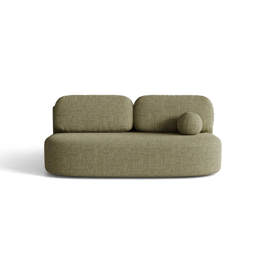 Ravello 3-Sitzer Sofa mit Schlaffunktion, ausklappbar, aus Strukturstoff in Oliv (Baltimore Pistachio), 202x110 cm von Ferrani Interiors – Bild 1